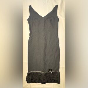 Vintage Jonathan Logan Union Made Fringe Hem Cocktail Dress- Size 9